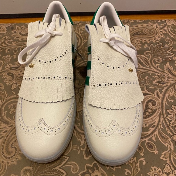 Adidas Men Golf Sneakers in White and Green main image 4